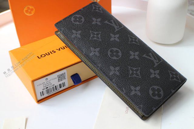 lv錢包 M66540貼牌 lv男士皮夾 lv黑花男士長皮夾  lvqb1782